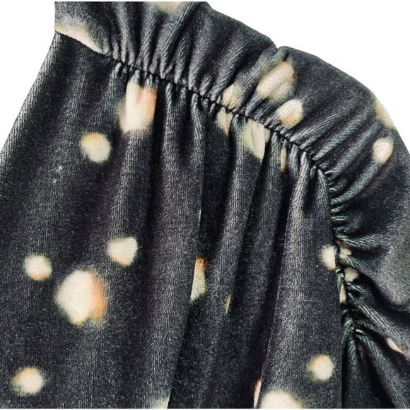 Atlein Ruched Velour Long Sleeve Surplice Wrap Dress Womens 40 | 8 NWT $1055 - Picture 6 of 11